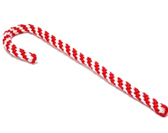 Tutorial for Kumihimo Christmas Candy Cane Instant Download PDF Beading Pattern