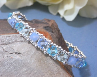 Tutorial for Tennis Style Bracelet Instant Download PDF Beading Pattern