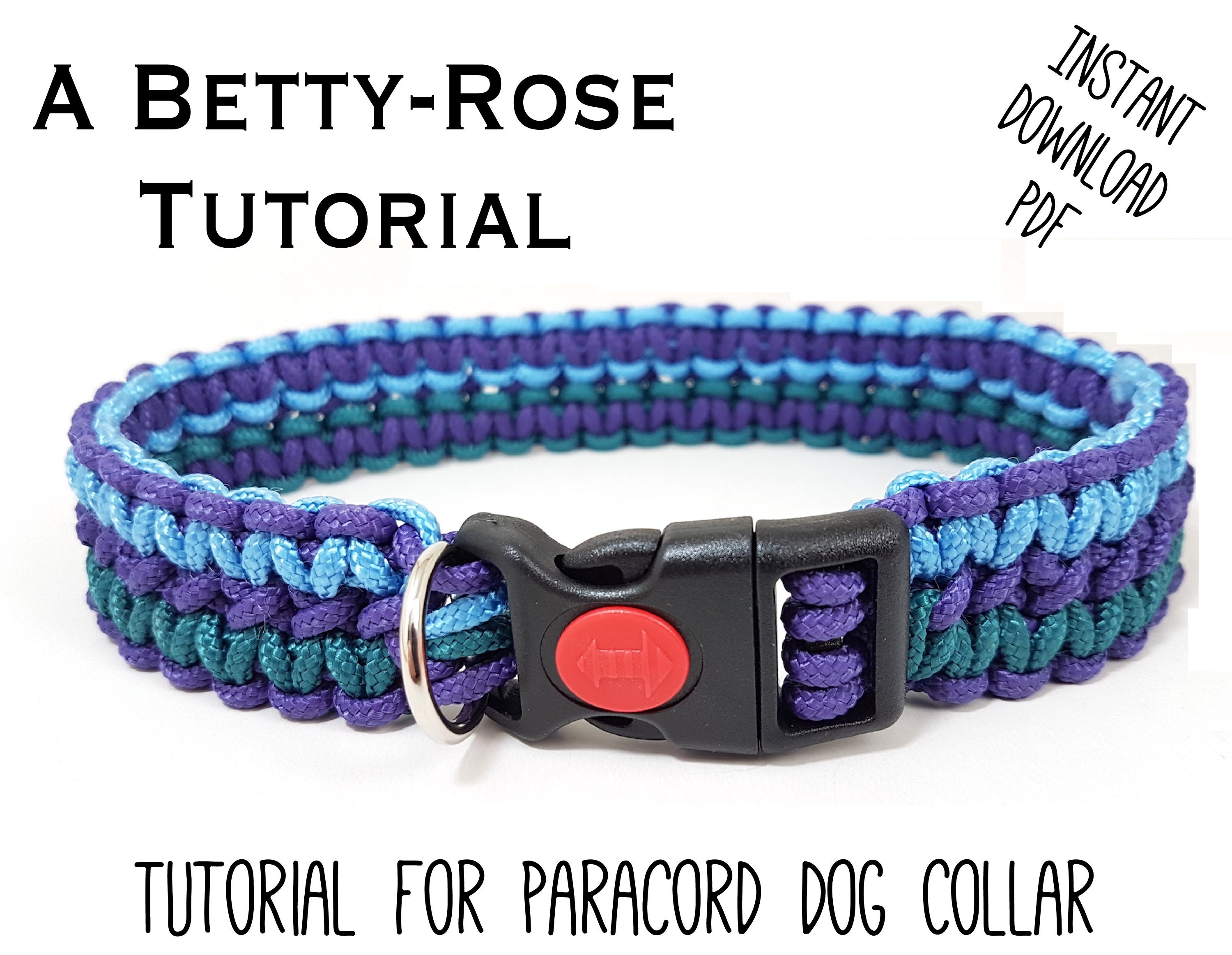 Tutorial for Paracord Dog Collar - Instant Download PDF Pattern