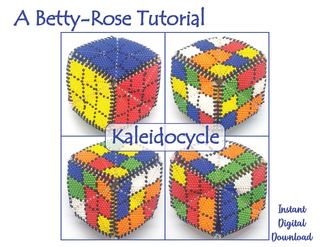 Beaded 3D Kaleidocycle TUTORIAL, Peyote Stitch Pattern That Looks Like ...