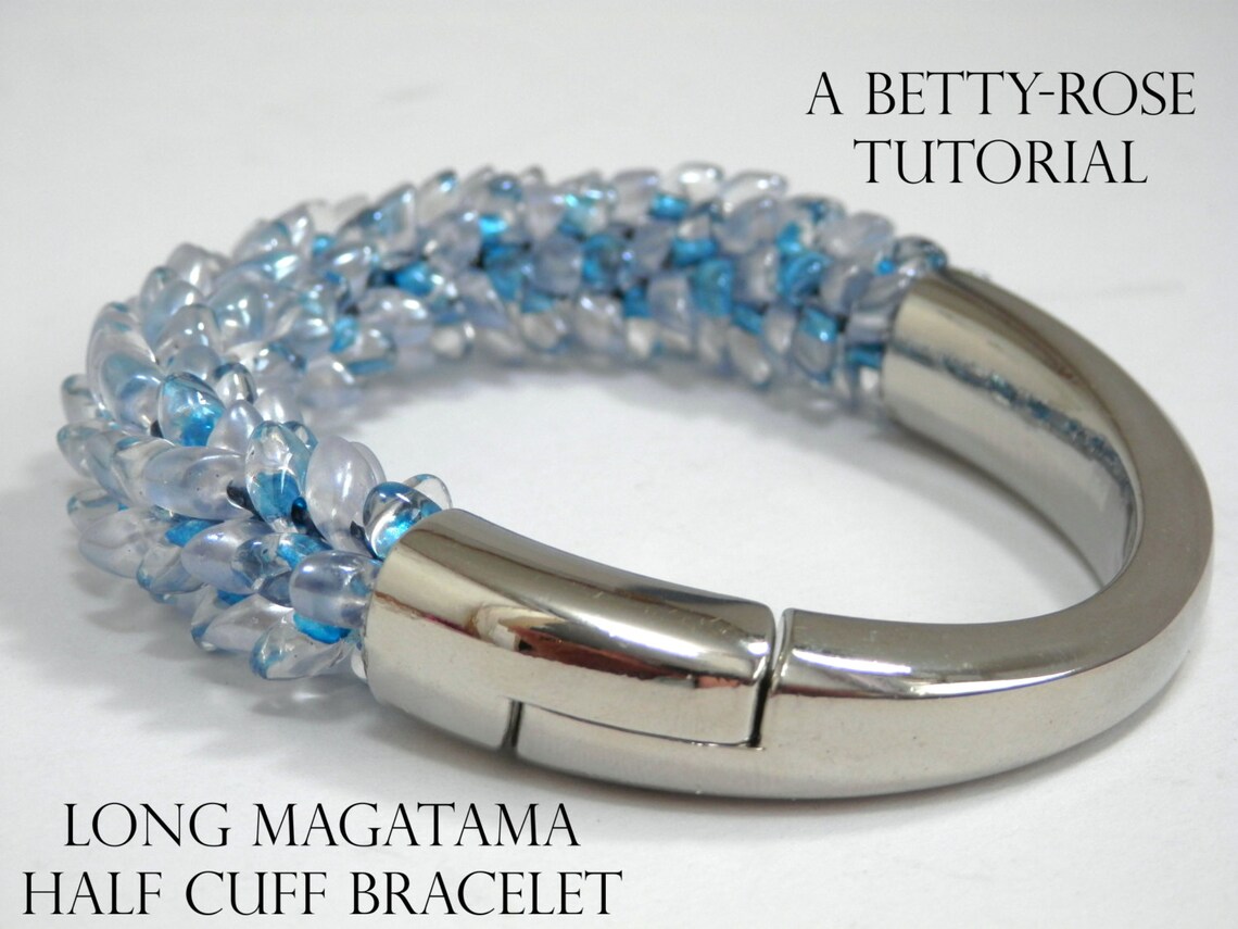 Tutorial for Beaded Kumihimo Half Cuff Bracelet with Long Etsy