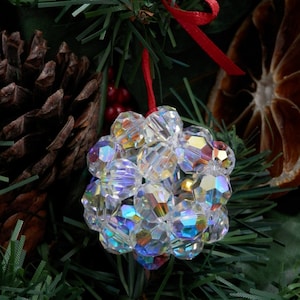 Tutorial for Christmas Beaded Bauble Sphere Instant Download PDF Beading Pattern