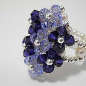 Tutorial for Fancy Flower Ring Instant Download PDF Beading Pattern