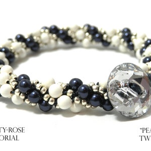 Tutorial for Pearl Twist Kumihimo Bracelet with Seed beads Instant Download PDF Beading Pattern