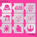 9 pcs Star Wars Stencil, Cookie Stencils, Airbrush, Darth Vader, Face Pinting Stencil, Schablone Kuchen
