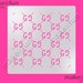 Gucci Cake Stencil, Cookie Stencil, Custom Stencil, Tortenschablone (Product Code K023)