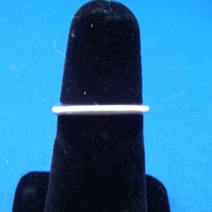Simple Square Sterling Band Fashion Ring Size 6