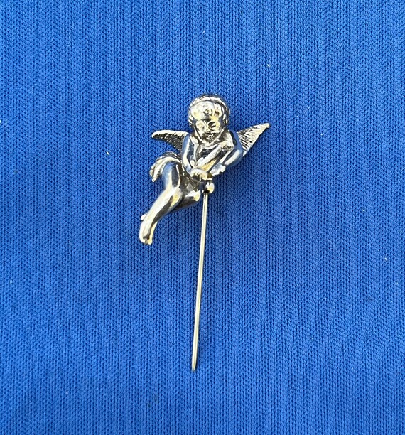 Gorgeous Silver Plated Angel Fashion Stick Pin