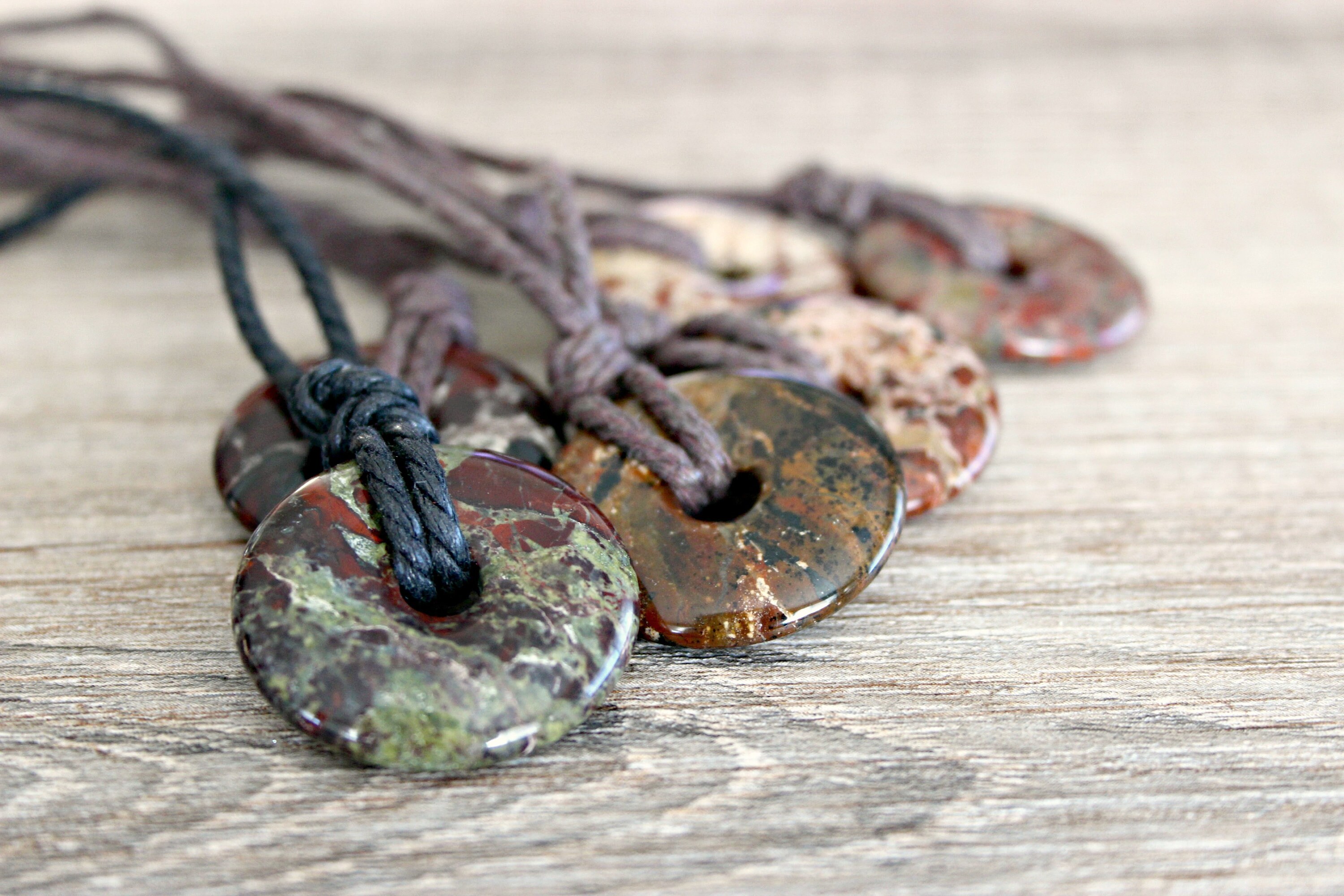 Circle Stone Necklace / Donut Stone Necklace/stone Necklace Etsy Canada