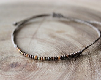 Small Seed Bead Bracelet,Bead Bracelet Gift, Beaded Anklet, Unique Bracelet, Multi colour Bead Bracelet Gift