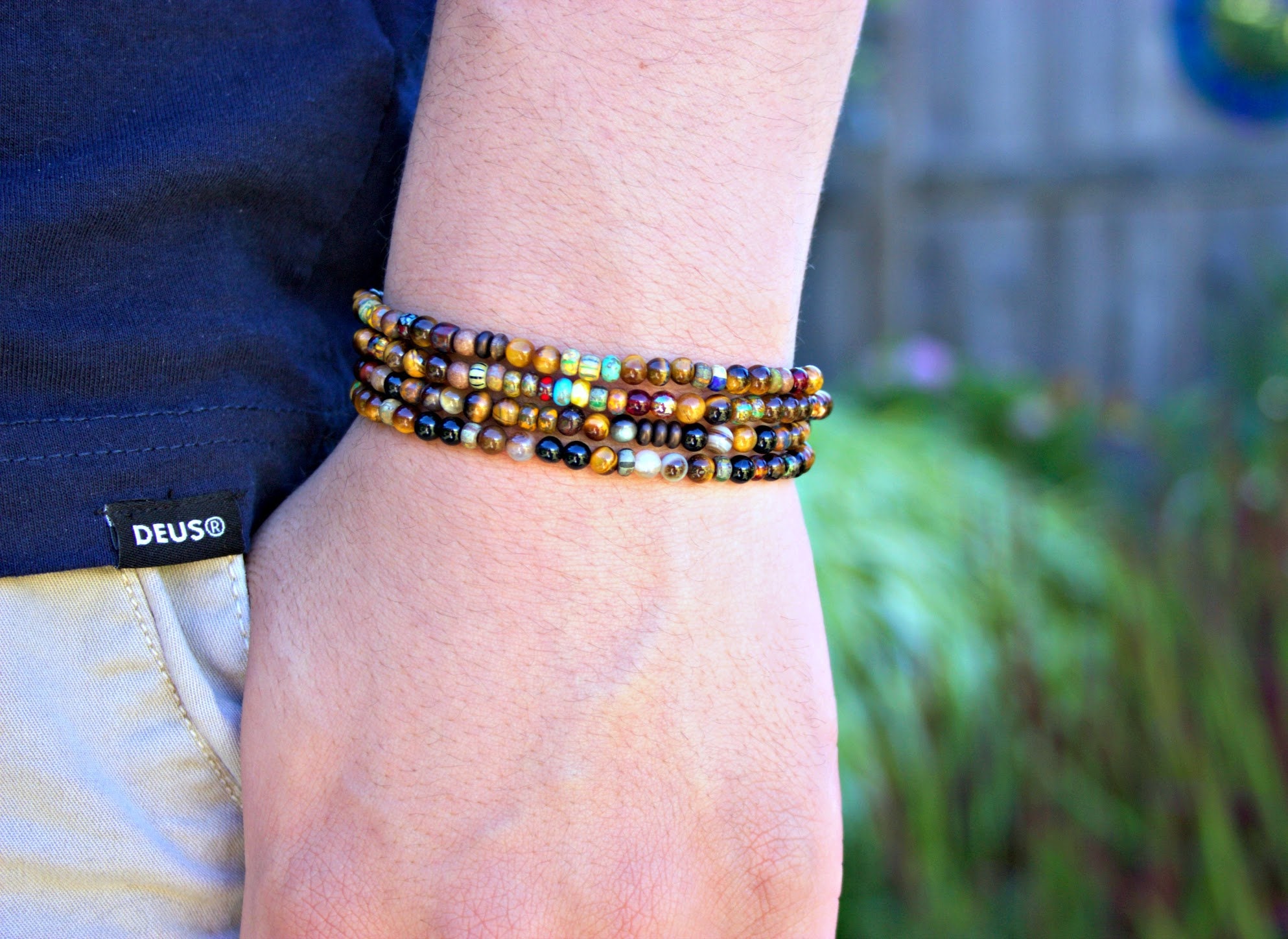 Tiger Eye Bracelet / Tiger Eye and Seed Beads Bracelet /beaded Etsy Canada