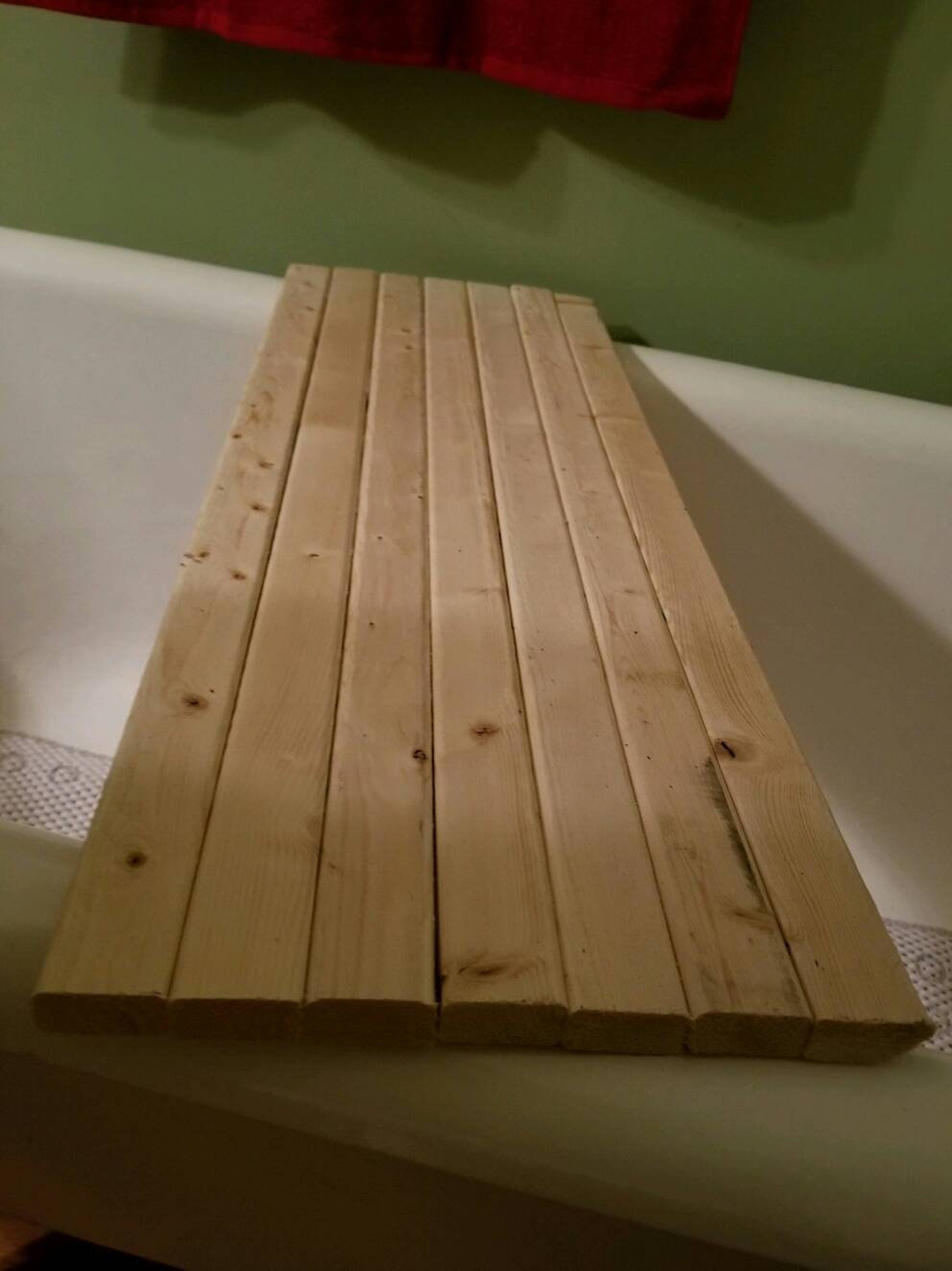 Rustic Bathtub Caddy Bath Tray Claw Foot Tub Tray New Wood Etsy