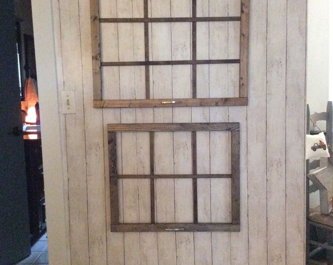 Faux 6 Pane Window Frame, Rustic Farmhouse Wall Decor - Etsy