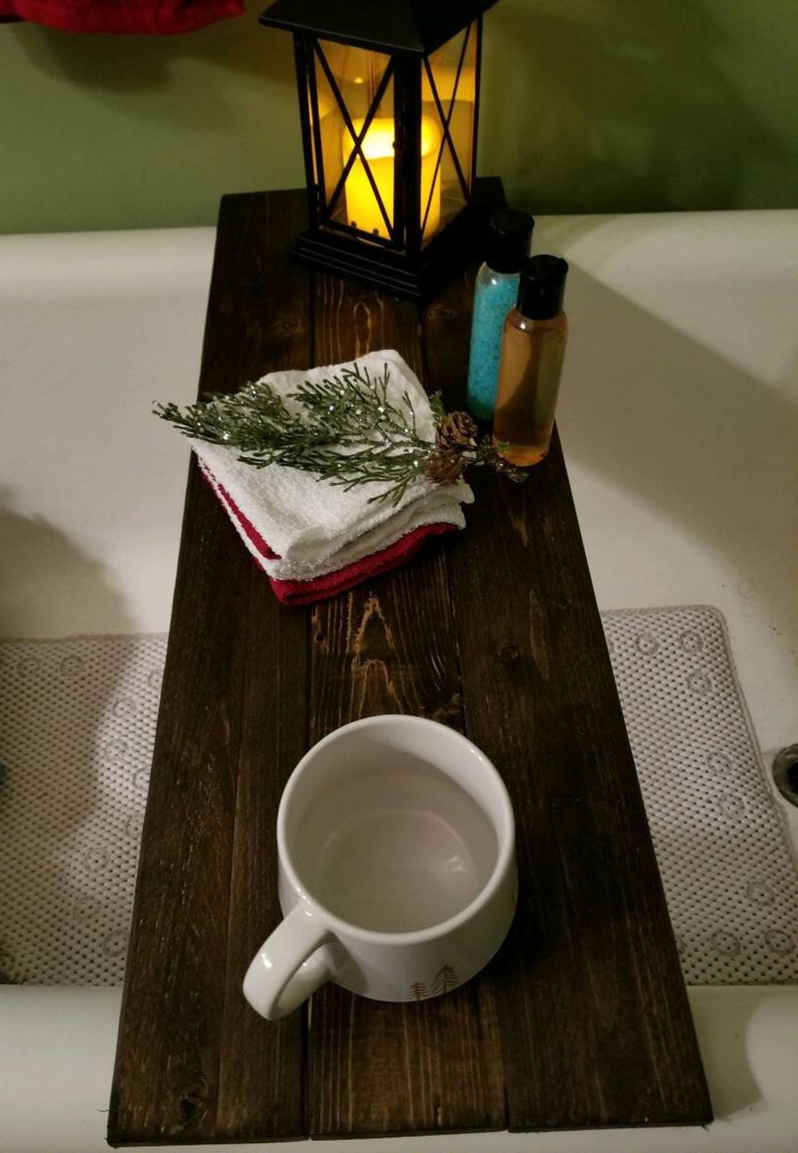 Rustic Bathtub Caddy Bath Tray Claw Foot Tub Tray New Wood Etsy