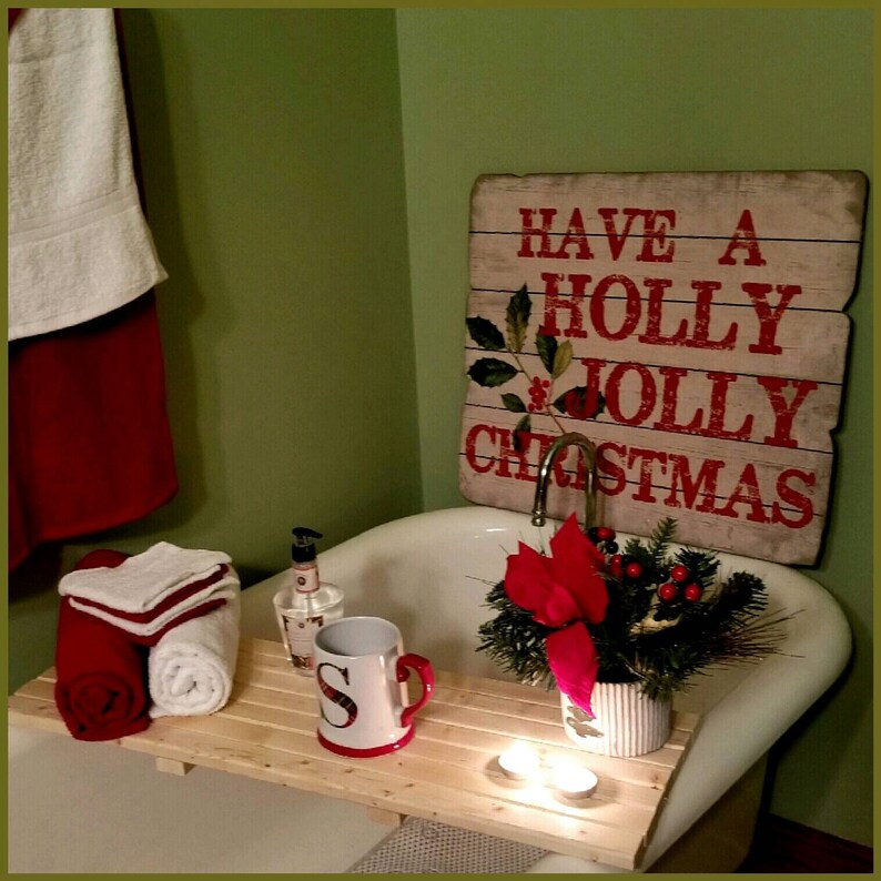 Rustic Bathtub Caddy Bath Tray Claw Foot Tub Tray New Wood Etsy