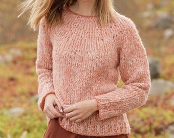 Knitted Alpaca Silk jumper, sweater, pullover, luxury knit, women knitwear, gift for her