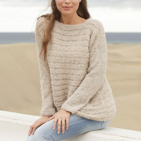 Wollpullover, oversized stricken, auf Bestellung, Pullover, Geschenk für Frauen, Alpaka Pullover, Strickpullover, Strickpullover