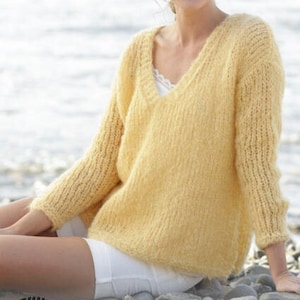 Woman alpaca wool sweater, knit jumper, women knits, woman sweater, made to order, hand made pullover