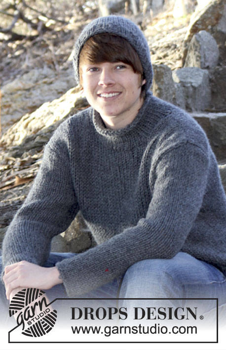Man sweater, Chunky alpaca and wool sweater, jumper, pullover, knit for him , gift for him, hand knit product made to order