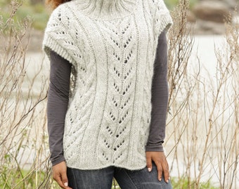 gilet en laine tricoté, tricots faits main, tricots d'hiver, tricots pour femmes, sur commande, cadeau pour elle