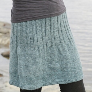 Knit wool skirt, 100% wool superwash