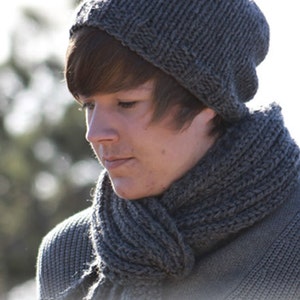 Hat and Scarf for him and her, gift, Alpaca, Wool image 2