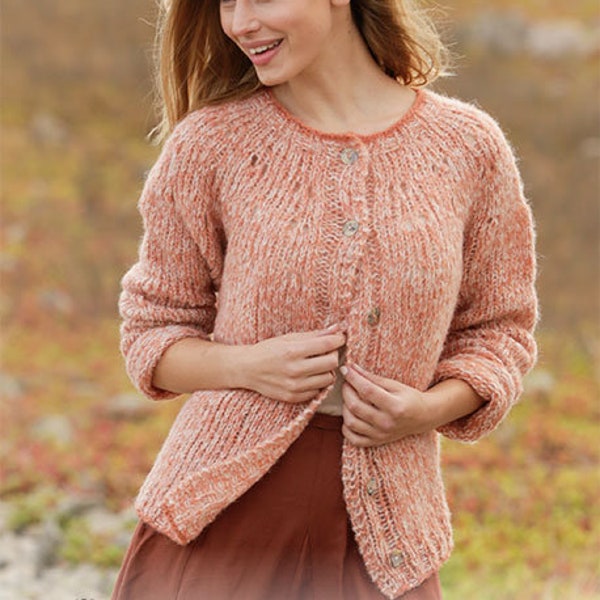 Knitted Alpaca Silk cardigan, jacket, luxury knit, women knitwear, gift for her