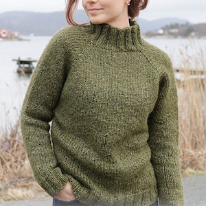 Knit alpaca wool sweater, jumper, pullover, handmade knitwear,  gift for her