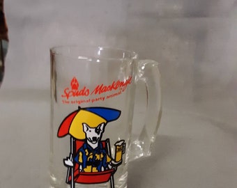 1987 Spuds MacKenzie Bud Light Beer Acrylic Beach Chair Umbrella Key Chain 2
