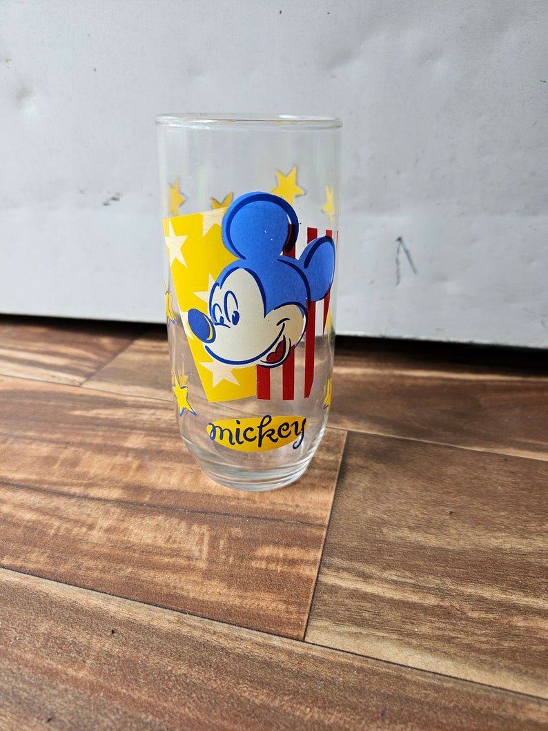 Vintage Mickey Mouse Glass Tumbler image 2