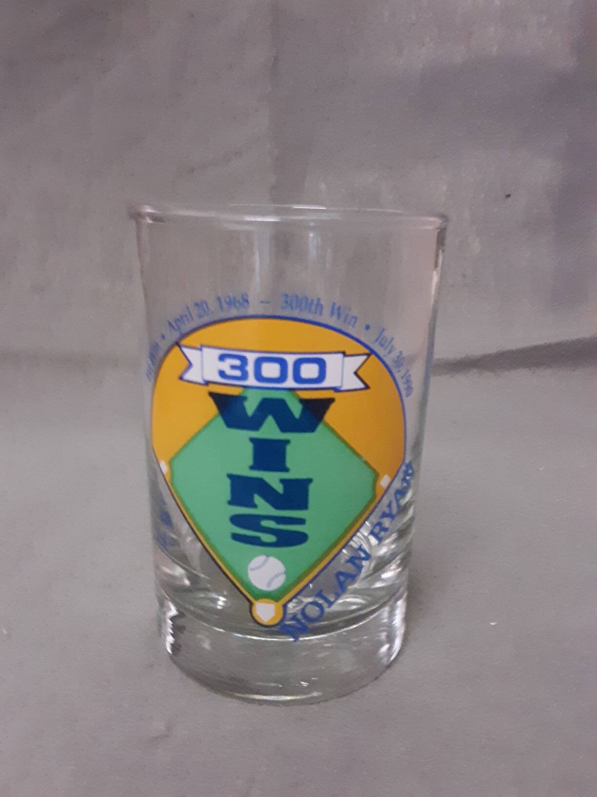 Nolan Ryan Glass 300 Wins 1st. Win April 20, 1968 - 300th. Win July 30, 1990 Nolan Ryan Glass