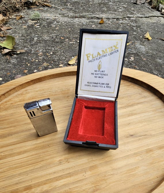 Flamex Piezo Electric Lighter, Butane Products Corp., Collectible Bin 464G 