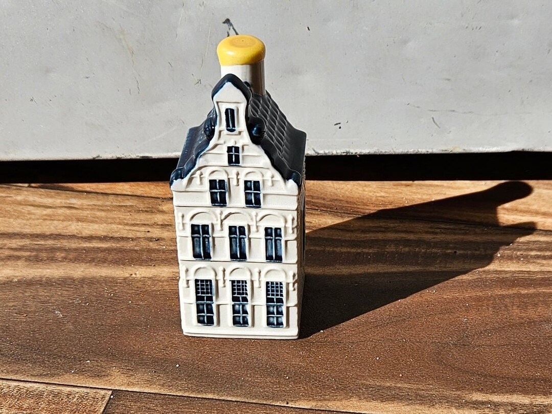 KLM Bols Liquor Bottle No. 25 Miniature Blue Delfts Liquor Etsy