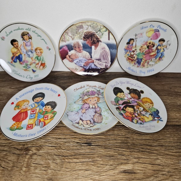 Avon Mother's Day Plates, Lot 6, , 2000, 1994, 1981, 1992, and 1990, Special Memories Plates