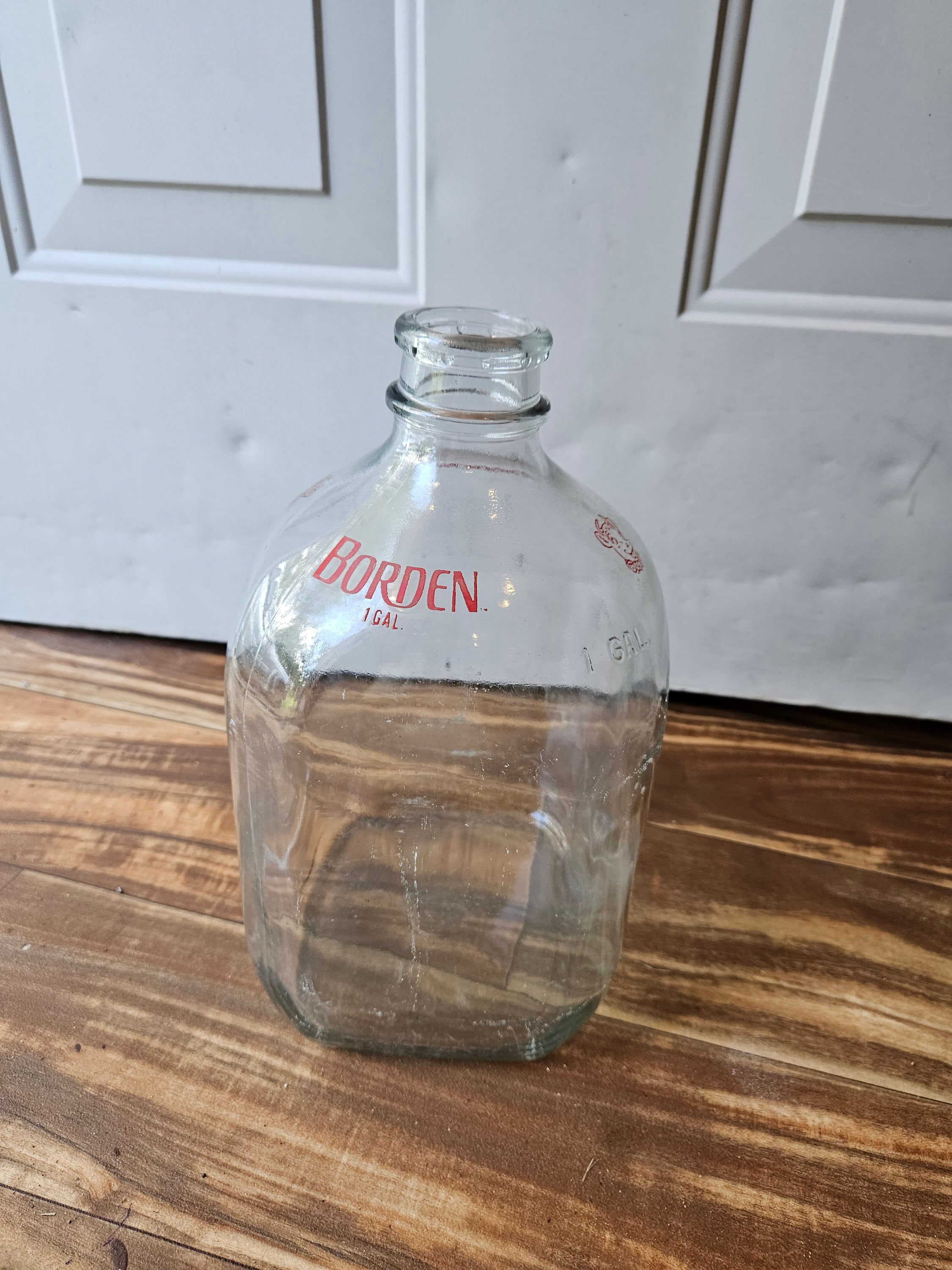 アメリカ　Borden ボーデン　ミルクボトル　エルシー　ハーフガロン Bordens Elsie the Cow Gallon Milk Jug Gallon Square Milk