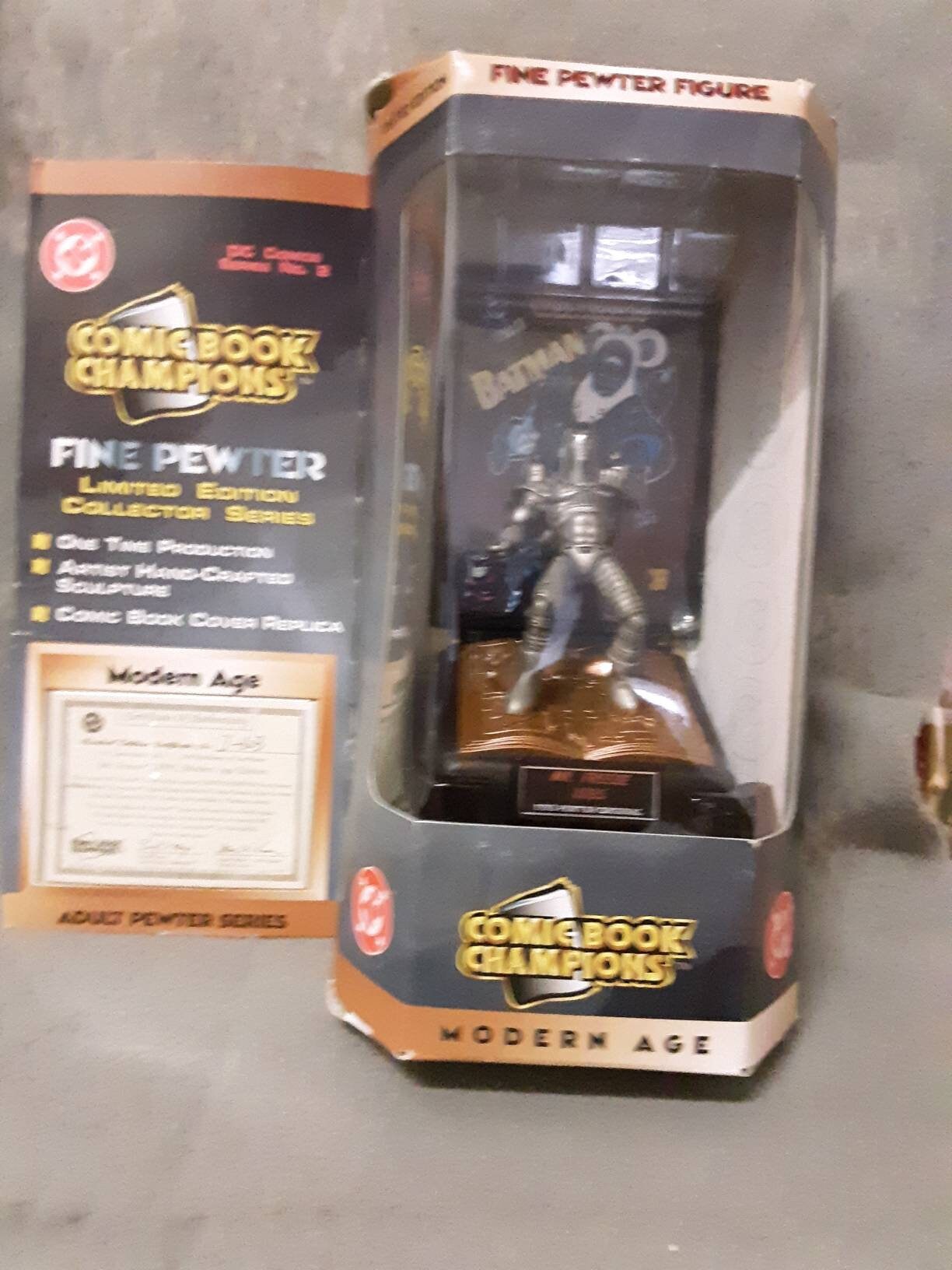 DC Comic Book Champions Batman Mr. Freeze 1995 Fine Pewter