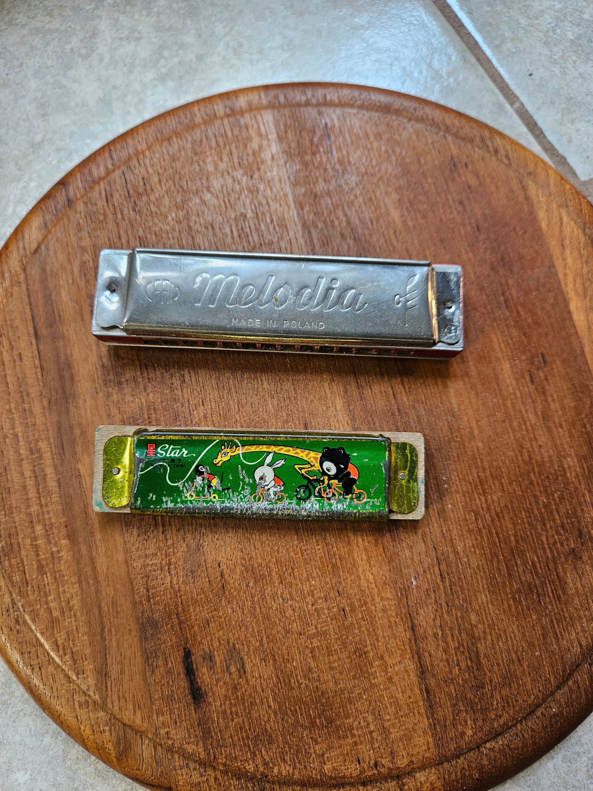 Vintage Melodia (adult) & Star (children) Harmonica's, Musical