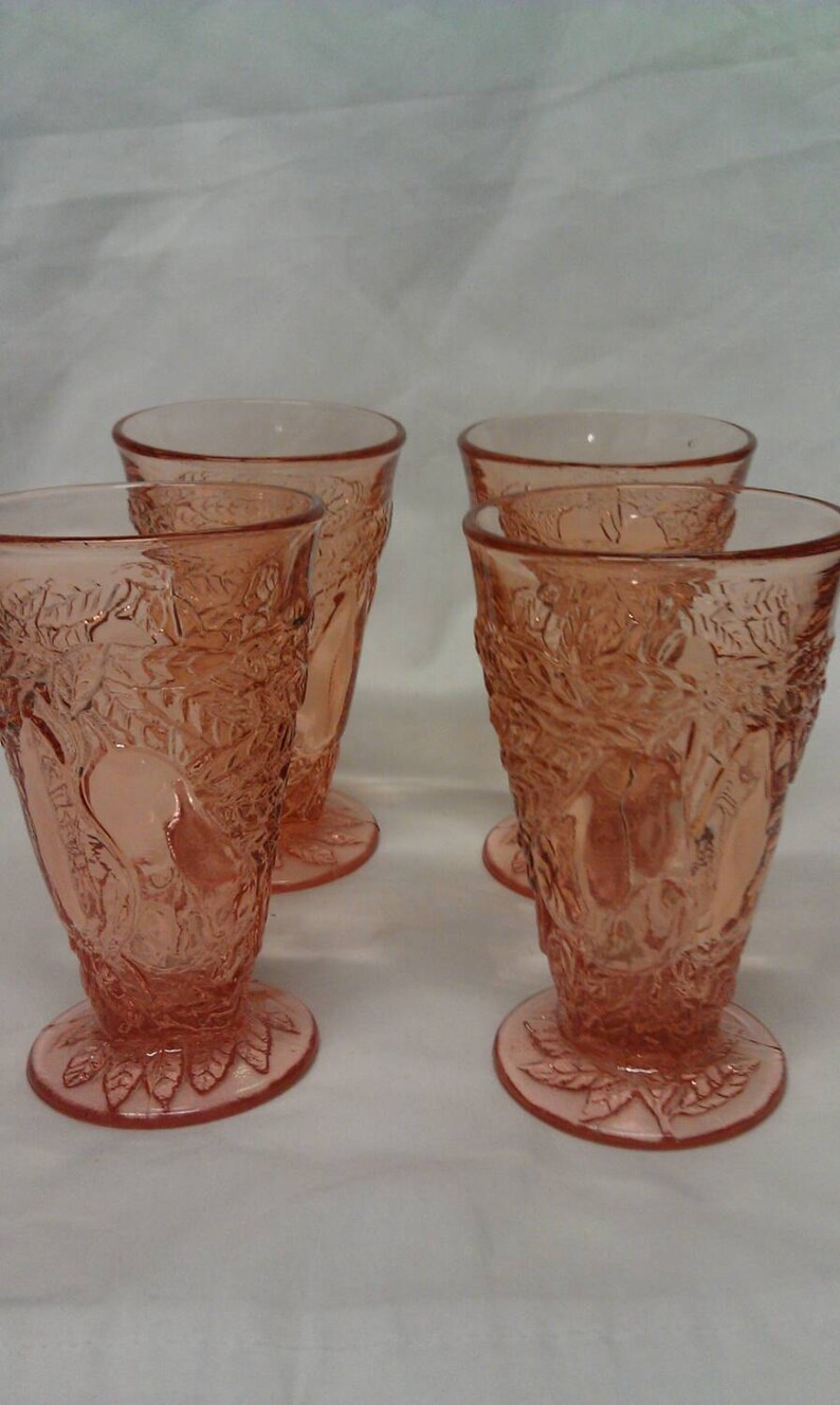 Tiara Glass Sweet Pea Pear Glasses Etsy