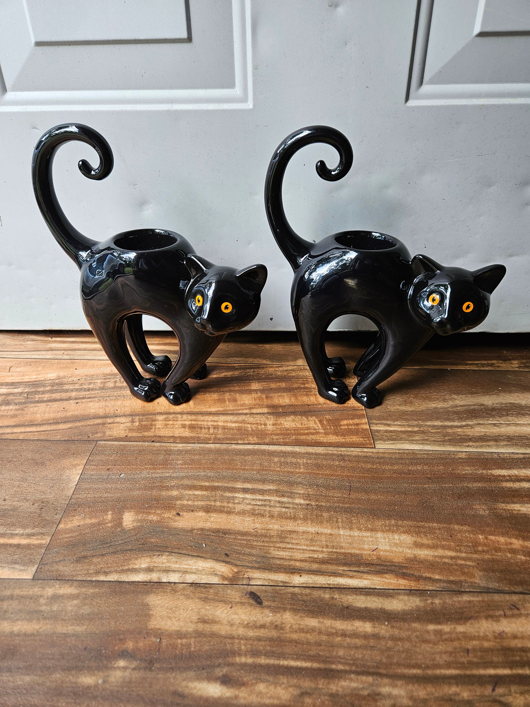 Yankee Candle Holders Partylite Black Cats Votive Candle Holders