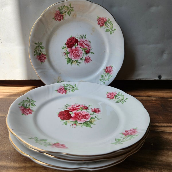 Formalities by Baum Bros Maria Dessert Plates Salad Plates Set of 4 Salad Plates