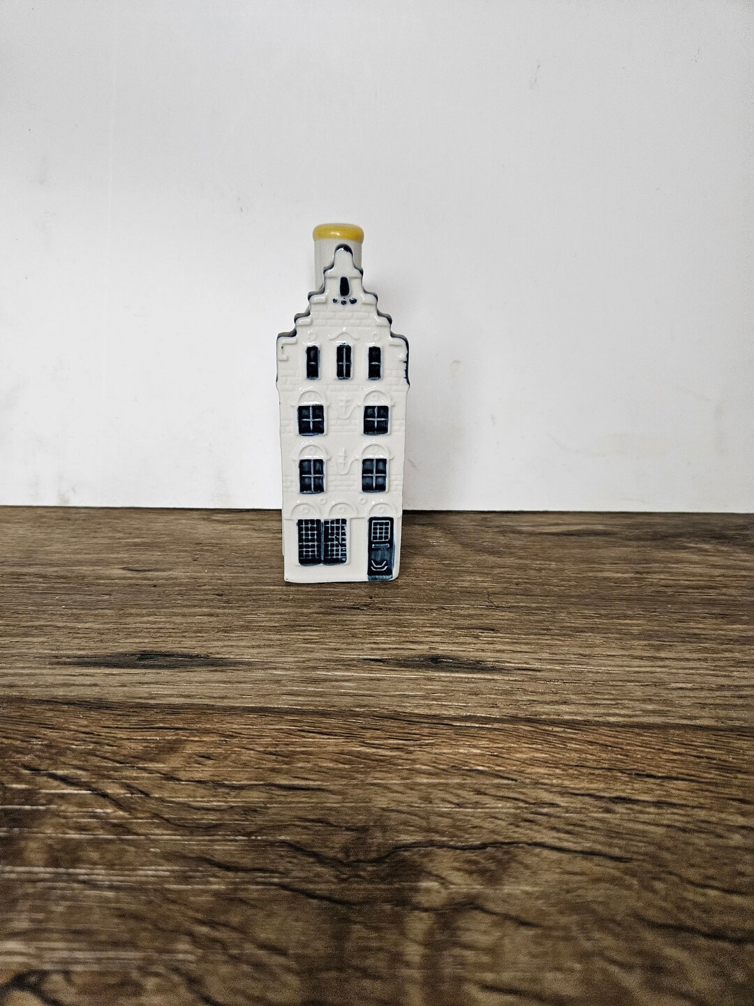 KLM Bols Liquor Bottle No. 32 Miniature Blue Delfts Liquor Bottle