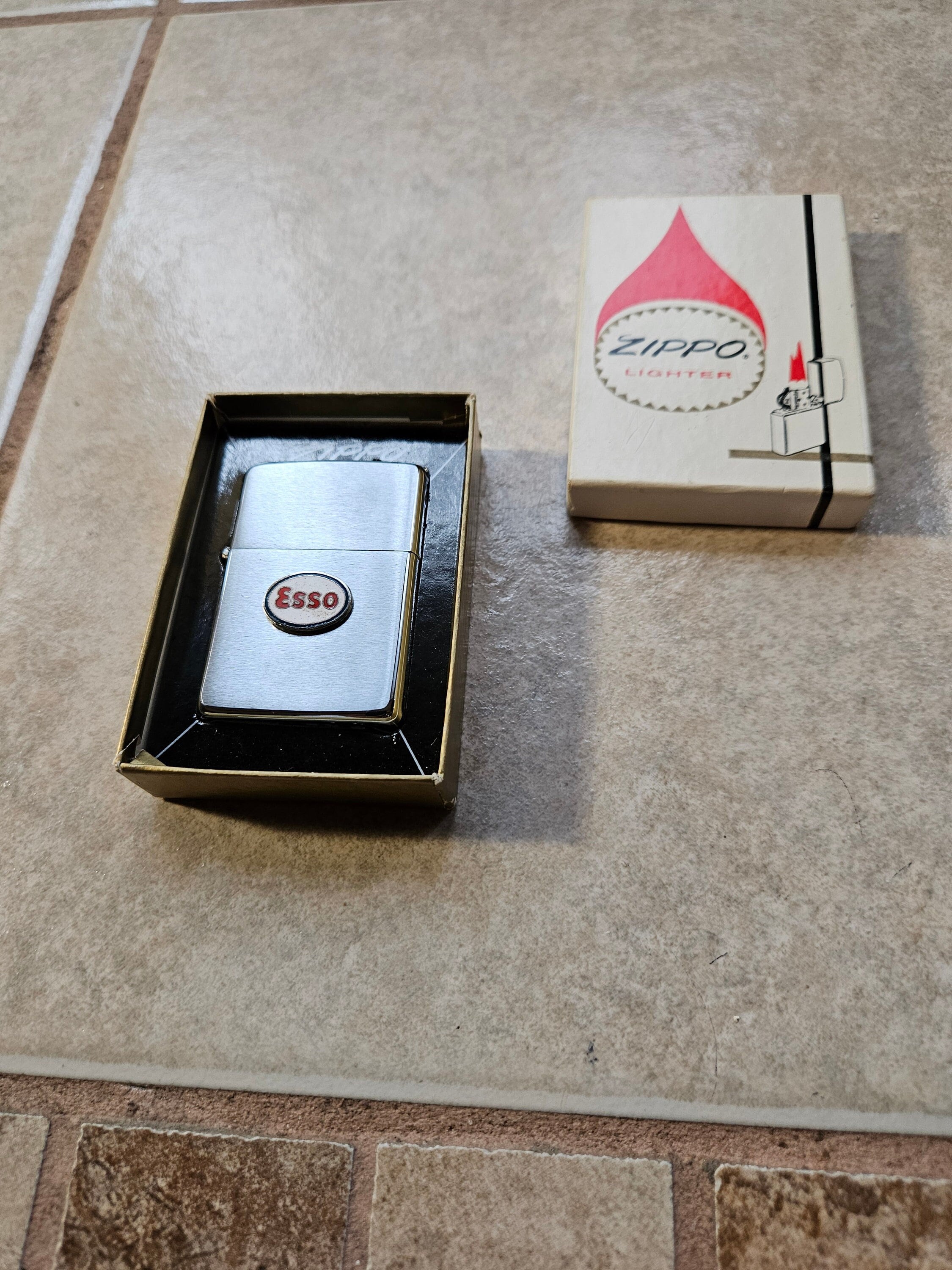 ESSO Cigarette Lighter, Zippo Lighter, Perfect Gift, Exxon Mobil