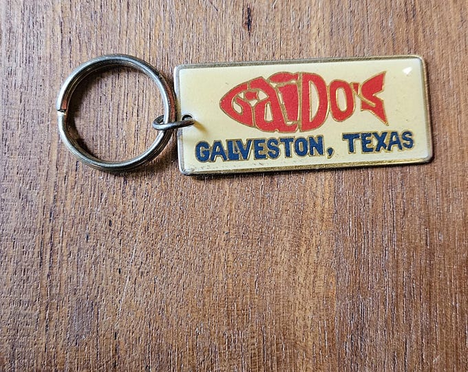 Galveston "FootWhere" Souvenir Keychain - Contains Real Beach Sand, Made In USA, Boardwalk Design