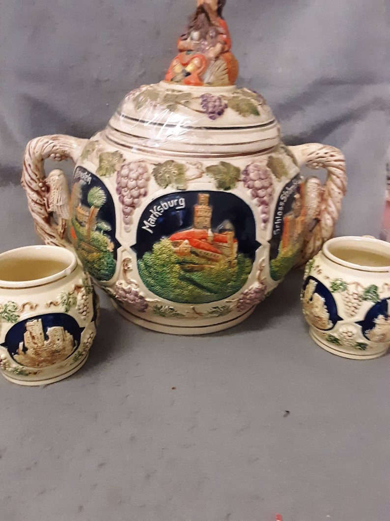 German Soup Tureen Punch Bowl Set Beer Wine Tureen Set 14 Etsy