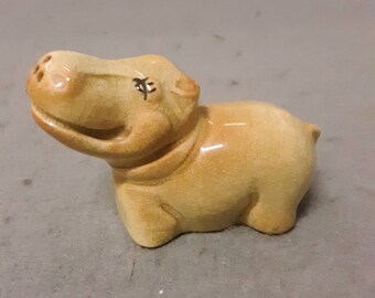 Beige and Tan Rhino ? Salt and Pepper Shaker ( one )