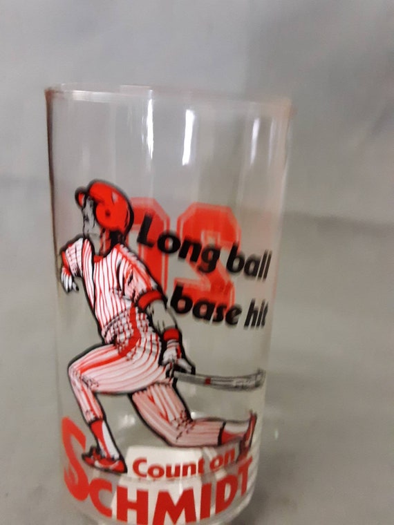 1981 Pepsi Baseball Glass Tumbler: Long Ball, Count on Schmidt