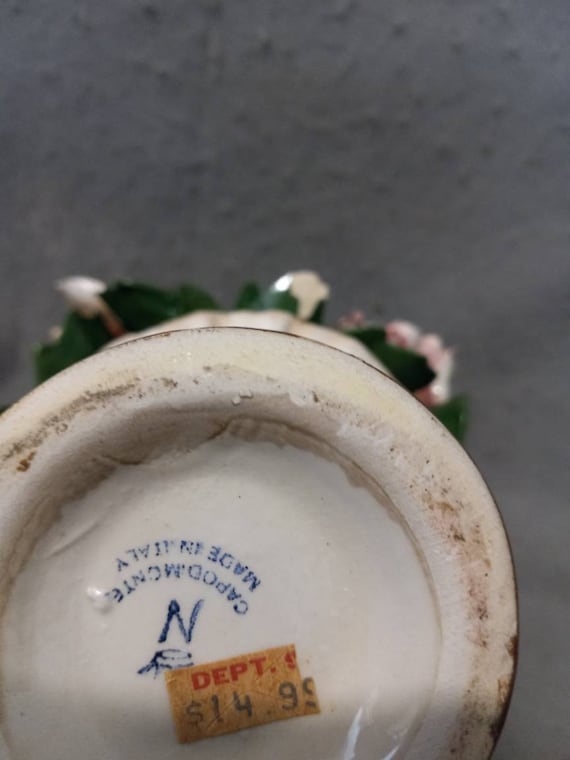 Capodimonte N Made in Italy Vase of Roses Capodimonte - Etsy