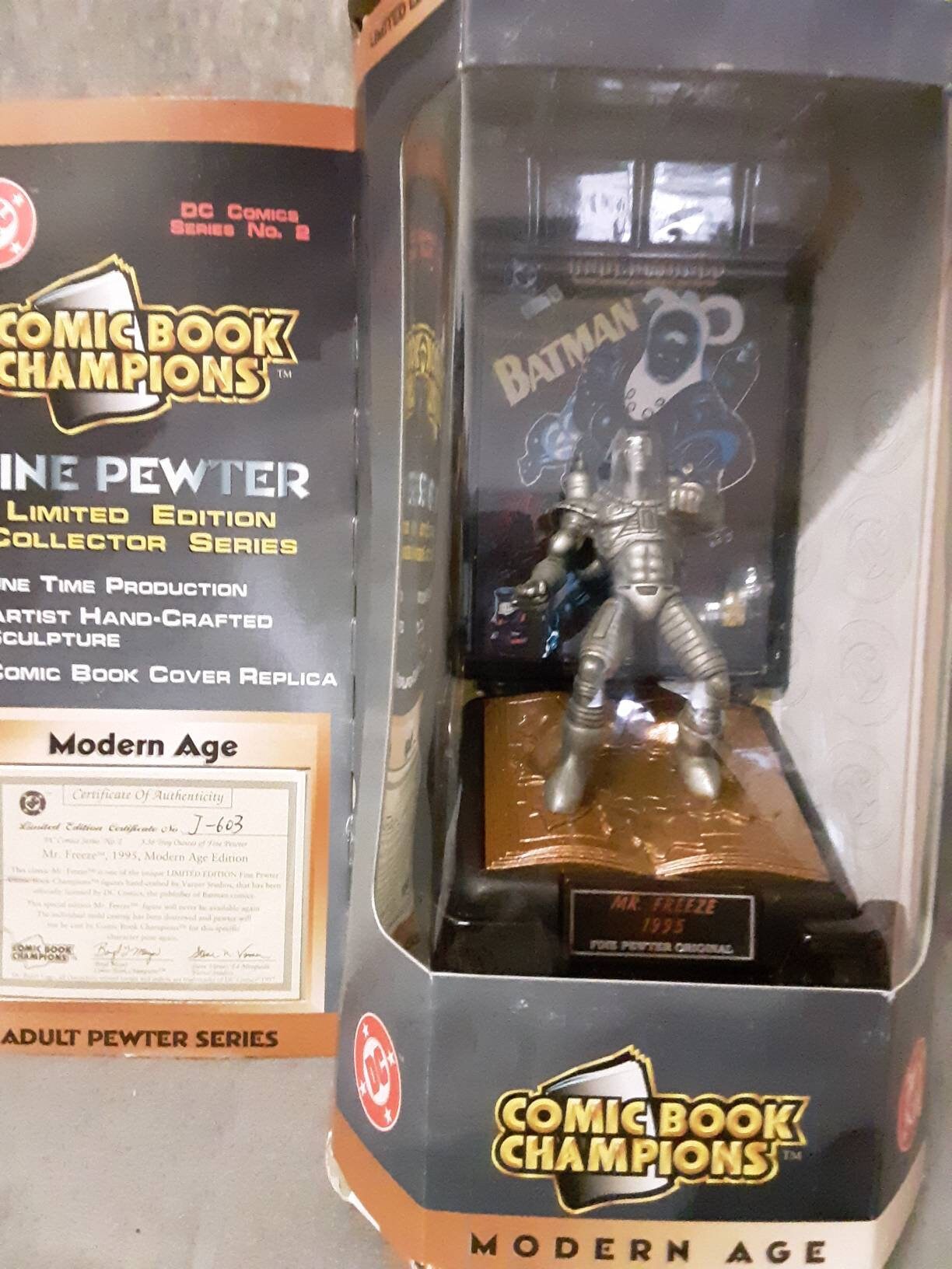 DC Comic Book Champions Batman Mr. Freeze 1995 Fine Pewter