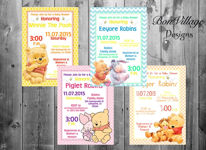 Sets D Articles De Fete Baby Shower Disney Invitations Invitation Cartes Je Vais Avoir Un Bebe Fete Decoration Maison