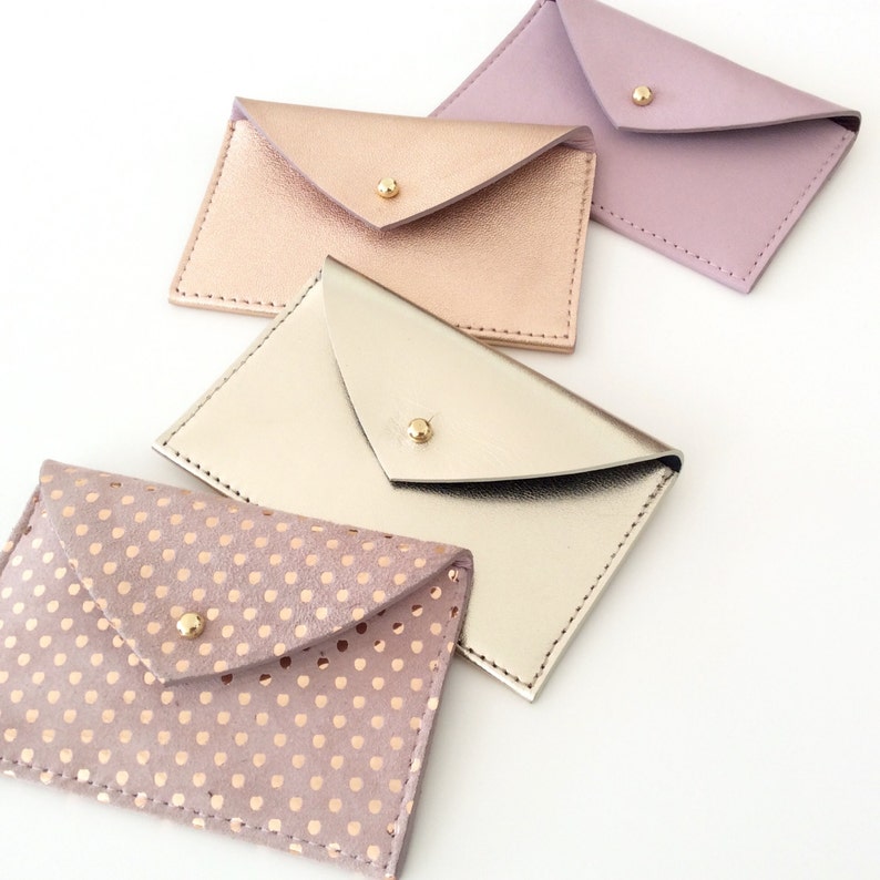 Leather Card Case. Leather Card Holder Women. Leather Business Etsy